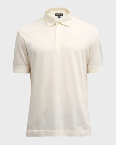 ZEGNA Men's Pique Polo Shirt