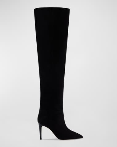 Paris Texas Suede Stiletto Over-The-Knee Boots