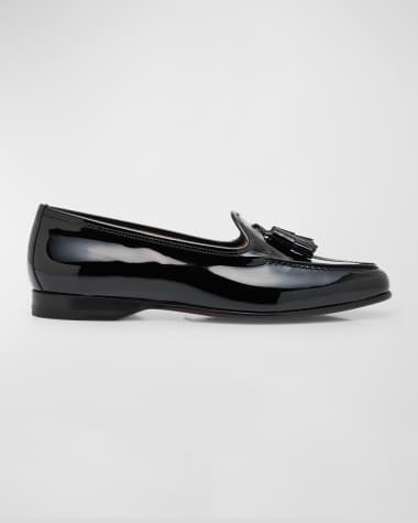 Santoni Andrea Patent Tassel Loafers