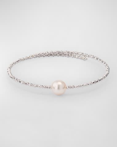 Pearls By Shari 18K White Gold Akoya Pearl Wrap Bracelet