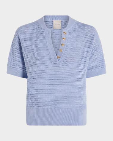 Varley Callie Open-Knit Top