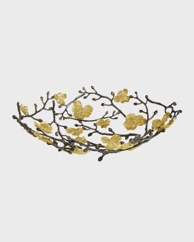 Michael Aram Gold Orchid Centerpiece Bowl