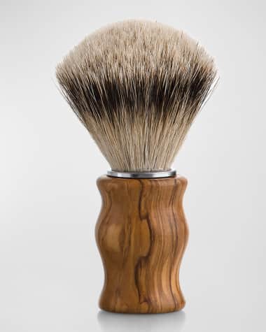 Carthusia Men's Salone da Barba Super Badger and Olive Wood Shaving Brush