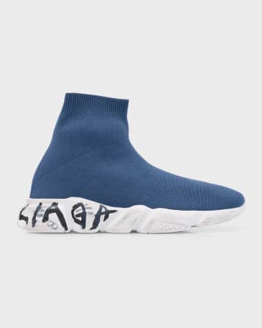 Balenciaga Kids' Speed Graffiti Recycled Knit Sneaker