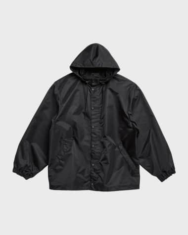 Balenciaga Men's Tape Type Short Windbreaker