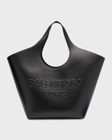 Balenciaga Mary-Kate Medium Logo Napa Leather Tote Bag