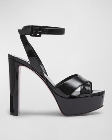 Black heels with top red soles louis vuitton