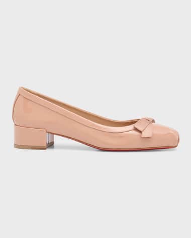 Christian Louboutin Mamaflirt Patent Red Sole Ballerina Pumps
