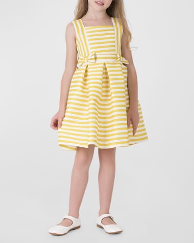 Mama Luma Girl's Striped Bow Dress, Size 3T-10