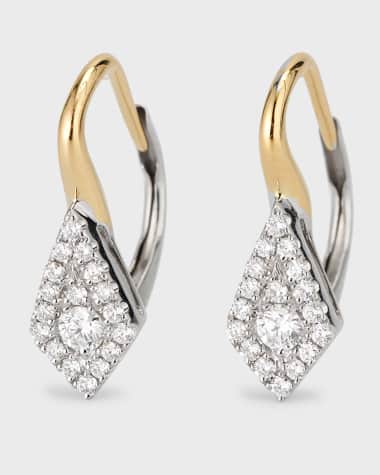 Frederic Sage 18k Small Firenze II Kite-Shaped Diamond Earrings