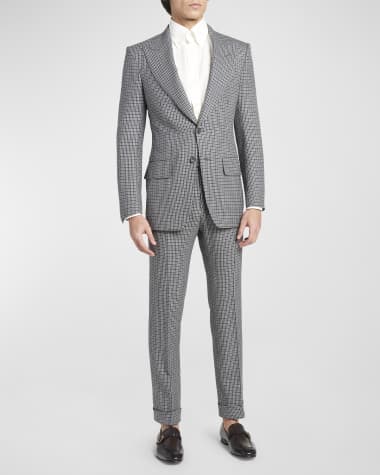TOM FORD Men's Atticus Tattersall Peak-Lapel Suit