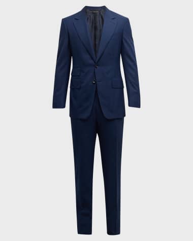 TOM FORD Men's Shelton Mouline Check Suit