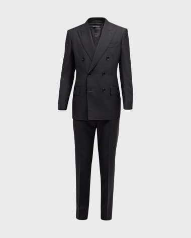 TOM FORD Men's Atticus Double-Breasted Solid Suit