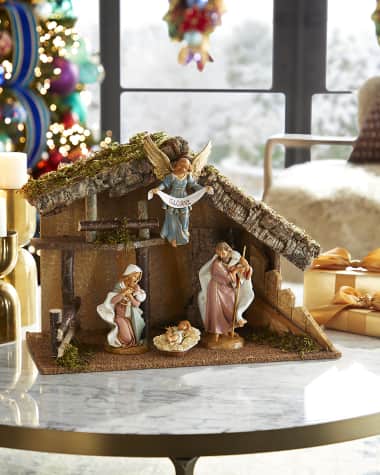 Fontanini 7.5" Nativity Figurine Set with Stable