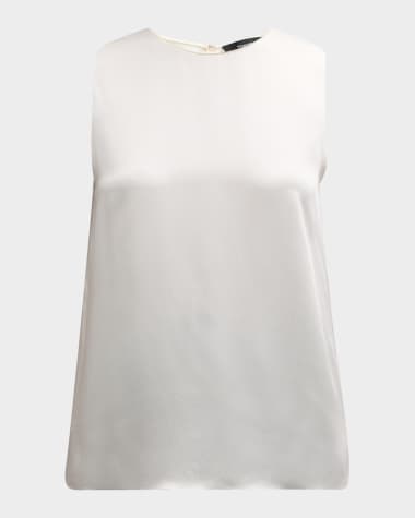 Theory Silk Straight Shell Top