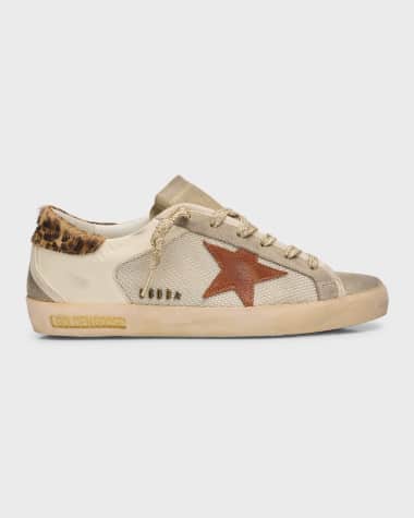 Golden Goose Superstar Leather Net Low-Top Sneakers