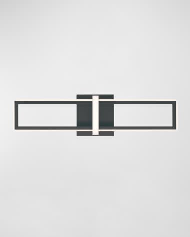 Eurofase Bordo LED Sconce in Black, 24"