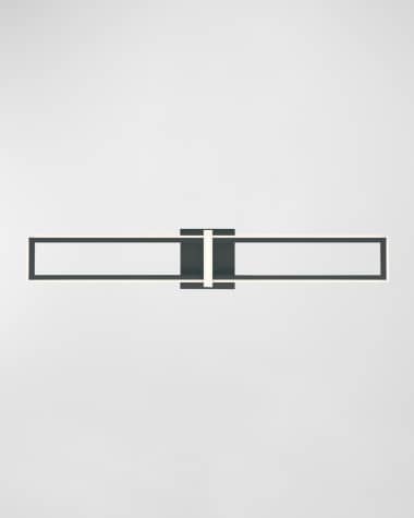 Eurofase Bordo LED Sconce in Black, 35.5"