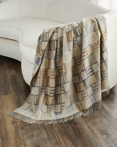 Designers Guild Bainbridge Natural Throw, 73X55