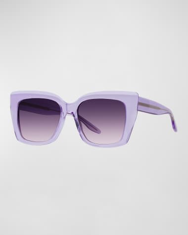 Barton Perreira Devine Square Acetate & Titanium Sunglasses