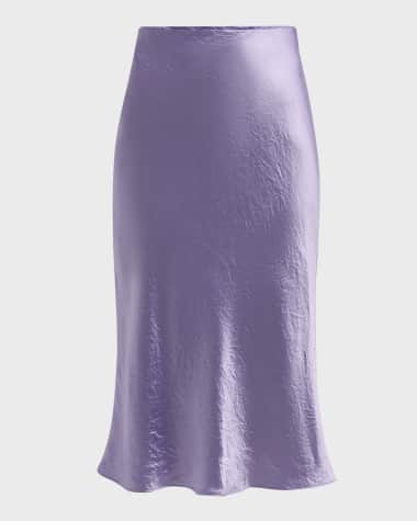 Vince Midi Satin Slip Skirt
