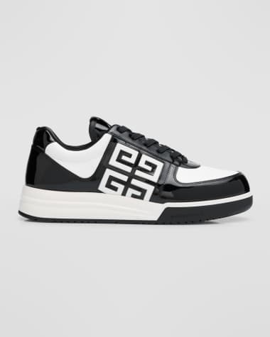 Givenchy Men's G4 Patent Leather Low-Top Sneakers