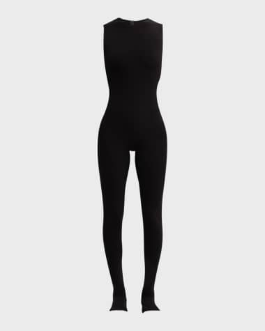 Norma Kamali Sleeveless Footie Catsuit