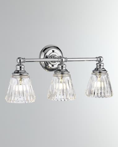 Lucas + McKearn Keynes 3-Light Bath Light - 22"