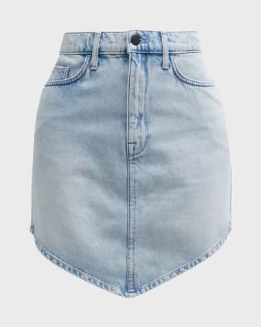 Triarchy Ms. Hart Denim Petal-Hem Mini Skirt