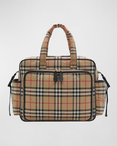 Burberry Kids Black Diaper Bag