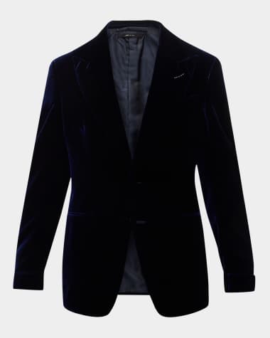 TOM FORD Men's Wool-Silk Velvet Cocktail Jacket