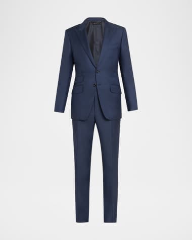 TOM FORD Men's Modern Fit Sharkskin Suit