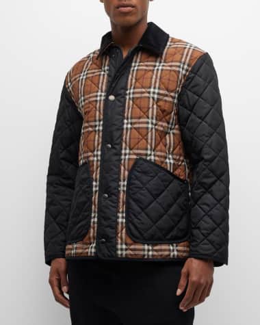 Burberry Men's Weavervale Check Quilted Jacket