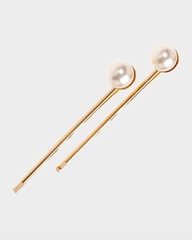 L. Erickson Little Pearly Bobby Pin Pair