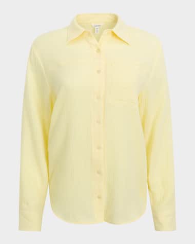 Splendid Kit Cotton Gauze Button-Front Shirt