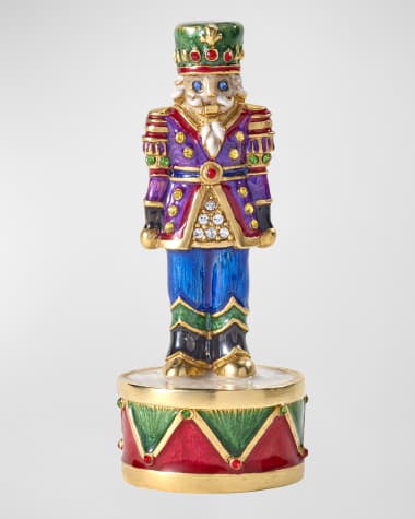Jay Strongwater Christmas Box Nutcracker
