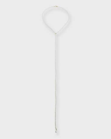 POPPY FINCH 14k Baby Pearl Long Lariat Necklace