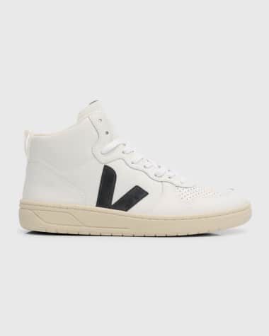 VEJA V-15 Bicolor High-Top Sneakers