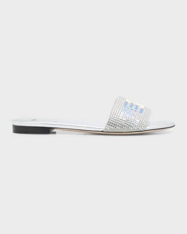 Fendi Sandals Silver Shoes for Women Neiman Marcus