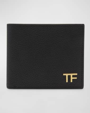 TOM FORD Men's T Line Classic Grain Leather Bifold Wallet