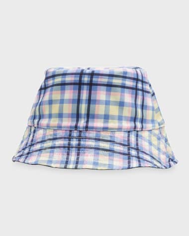 kate spade new york garden plaid reversible bucket hat