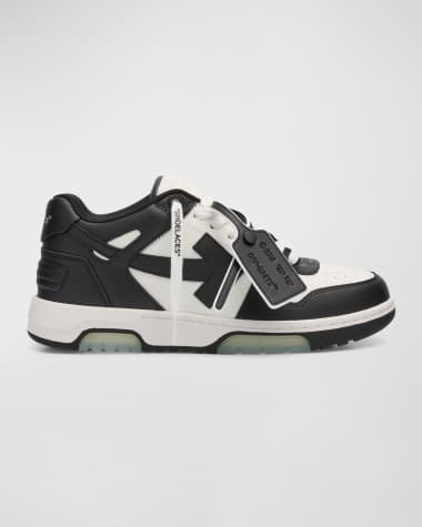 Off-White Out of Office Grey Arrow Calf Leather Pink / White Low