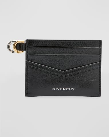 Givenchy Voyou Cardholder in Tumbled Leather