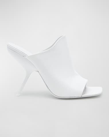 Ferragamo Era Leather Stiletto Mule Sandals