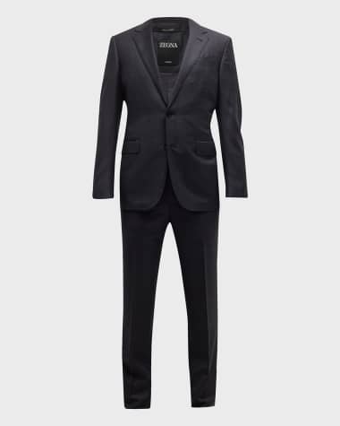 ZEGNA Men's Wool Plaid Suit