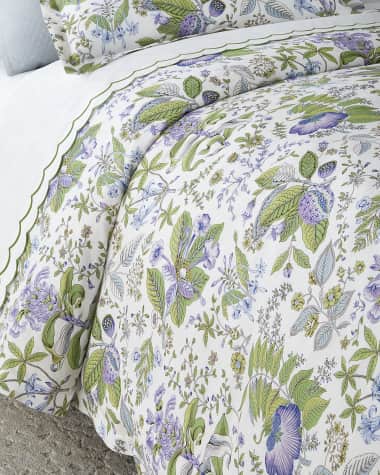 Matouk Schumacher Pomegranate Linen Duvet Cover, KING