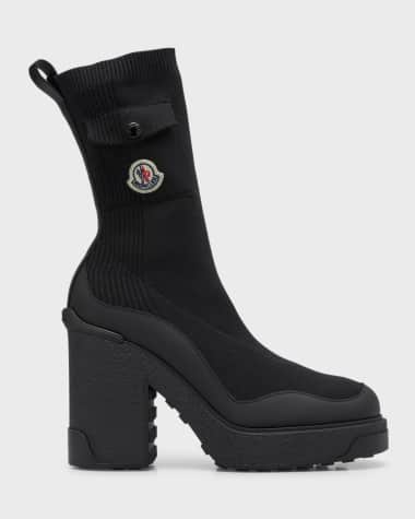 Moncler Splora Pocket Knit Ankle Boots