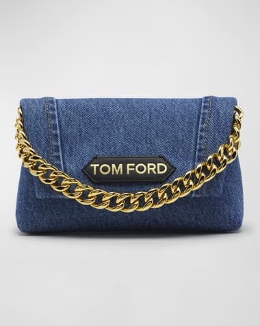 Tom Ford - Authenticated Clutch Bag - Silk Black Plain for Women, Never Worn