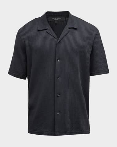 Rag & Bone Men's Avery Seersucker Camp Shirt