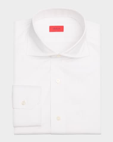 Isaia Men's Broadcloth Dress Shirt